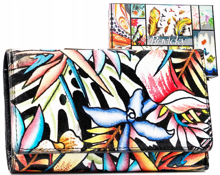 Portfel, mix, skórzany, Rovicky