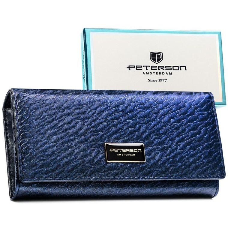 Portfel, niebieski, Peterson