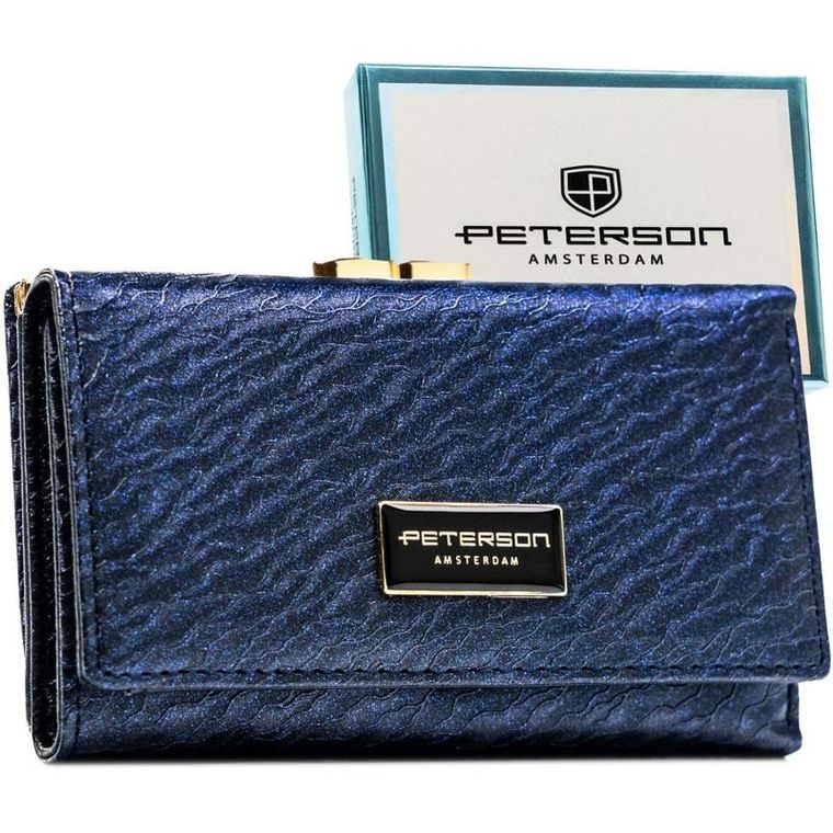 Portfel, niebieski, Peterson