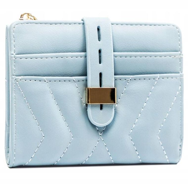 Portfel, niebieski, skóra ekologiczna, Cavaldi