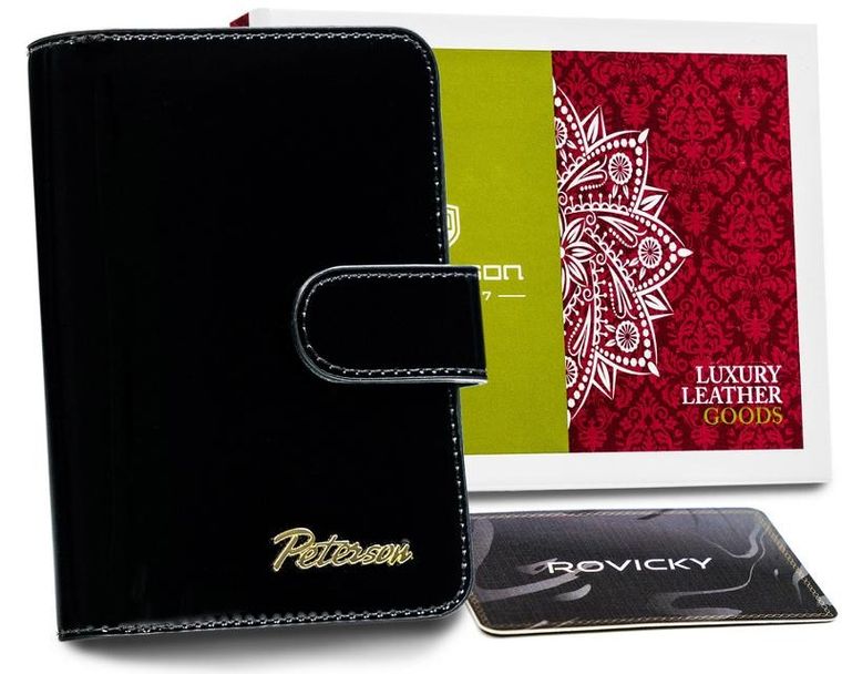 Portfel, skórzany, RFID, Peterson