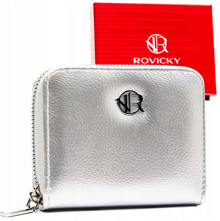 Portfel, srebrny, Rovicky