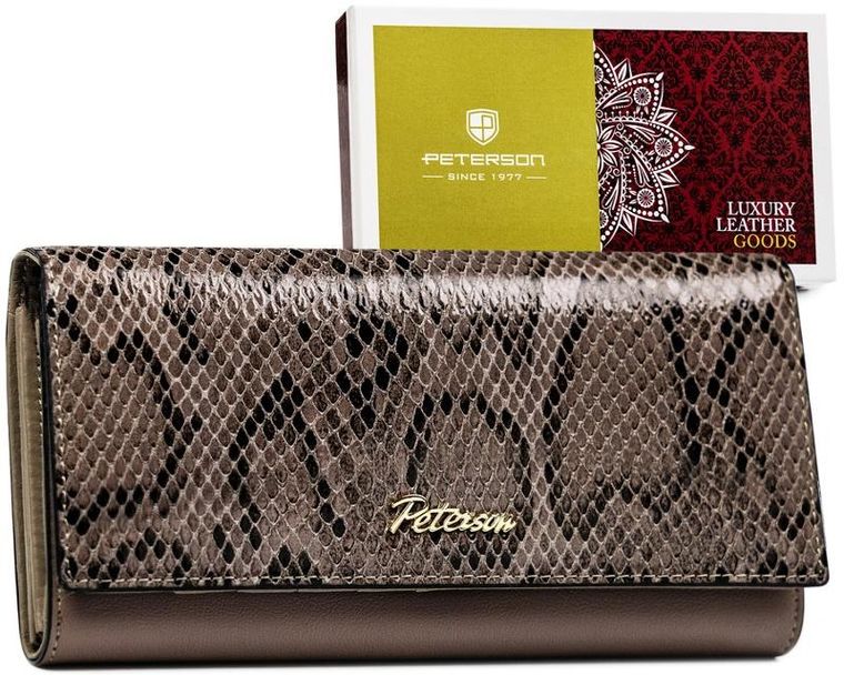 Portfel, szary, Peterson
