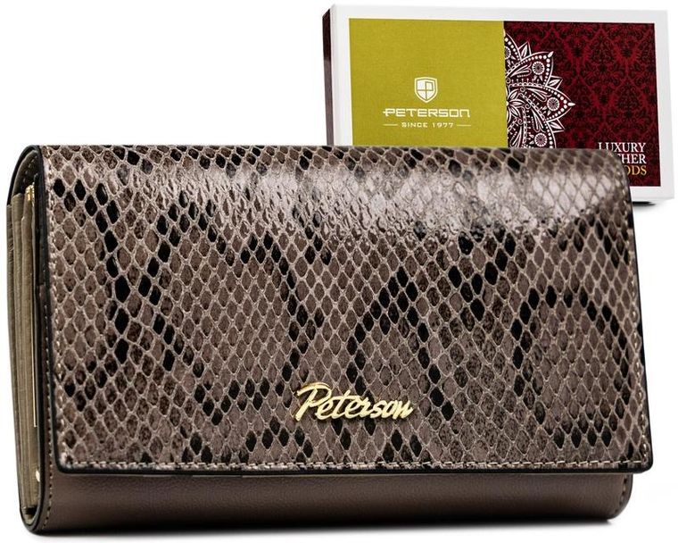 Portfel, szary, Peterson