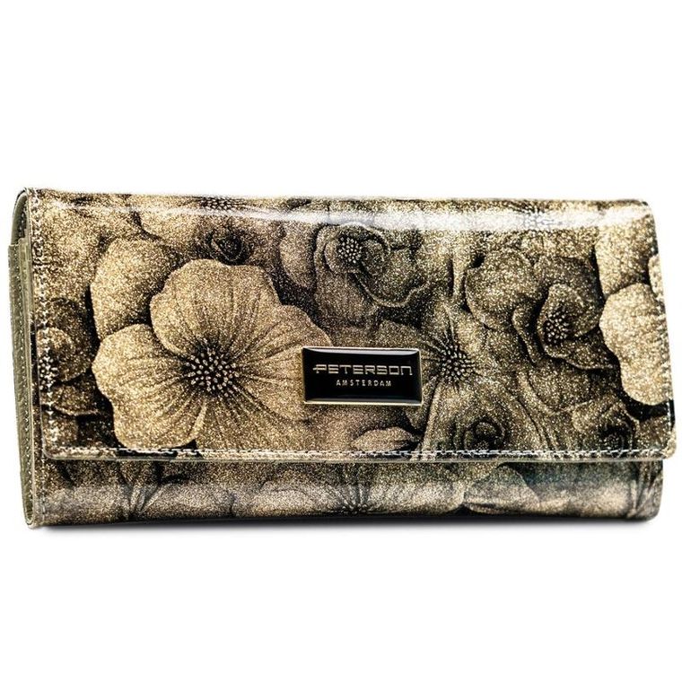 Portfel, złoty, RFID, Peterson
