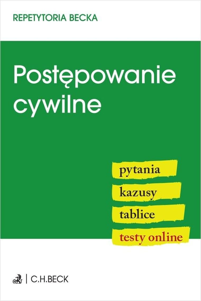 Postępowanie cywilne. Pytania. Kazusy. Tablice