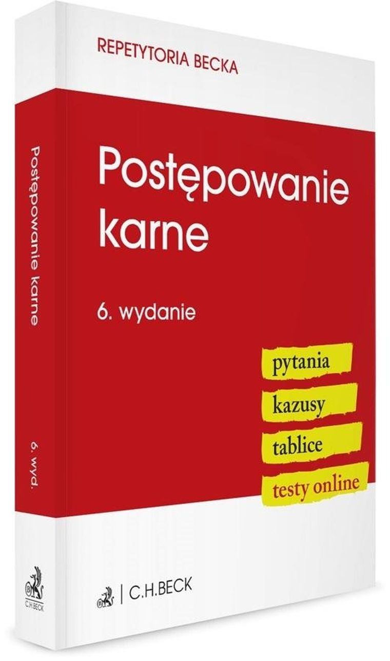 Postępowanie karne. Pytania. Kazusy. Tablice