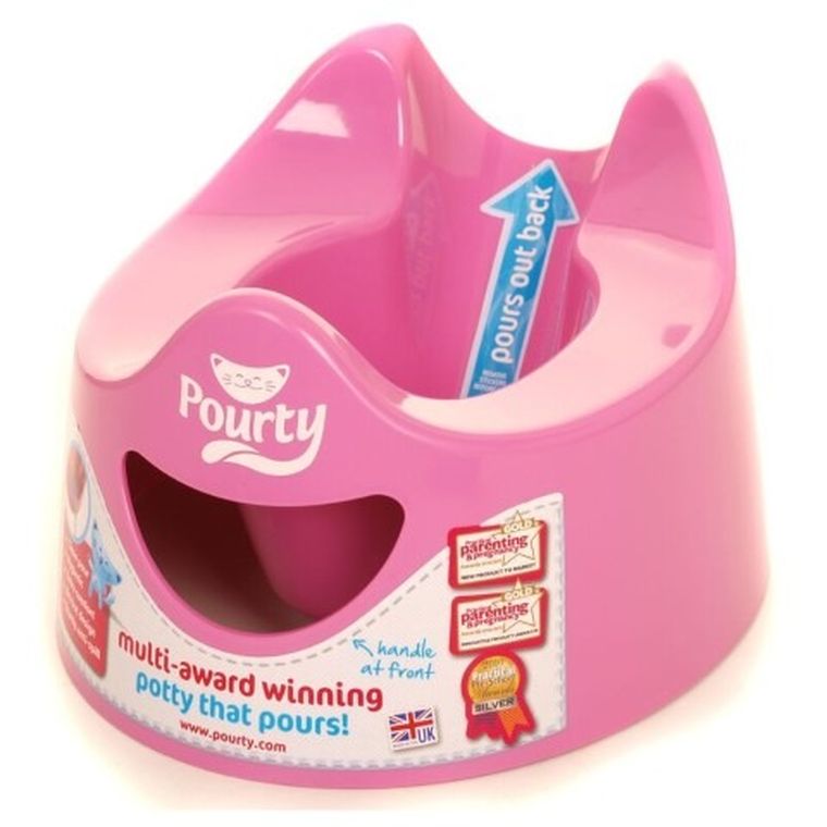 Pourty, nocnik, różowy