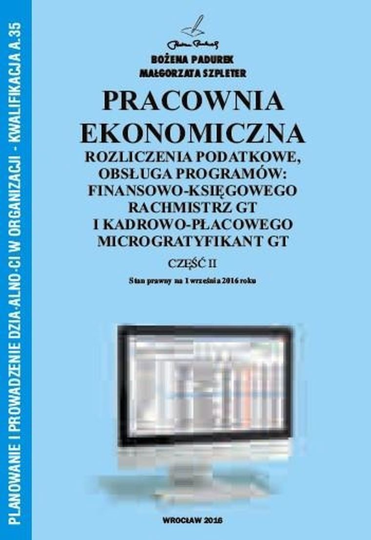 Pracownia ekonomiczna. Część II. Rozliczenia podatkowe