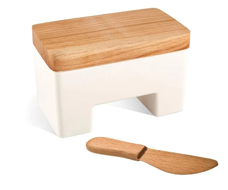 Practic, inteligentna maselniczka wodna z nożykiem, biała