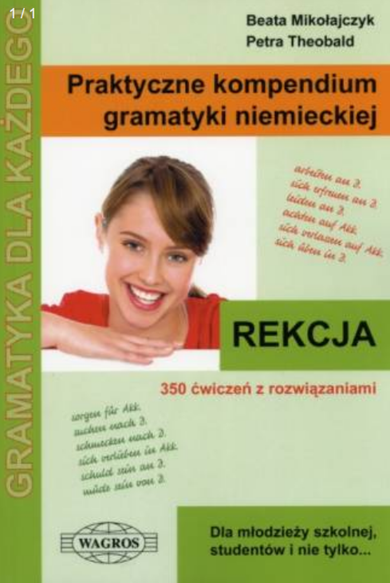 Praktyczne kompendium gramatyki niemieckiej rekcja