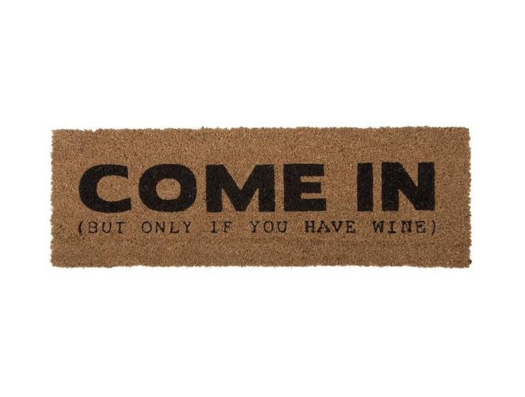 Present Time, Come In, wycieraczka pod drzwi z włókna kokosowego, 75-26-2 cm