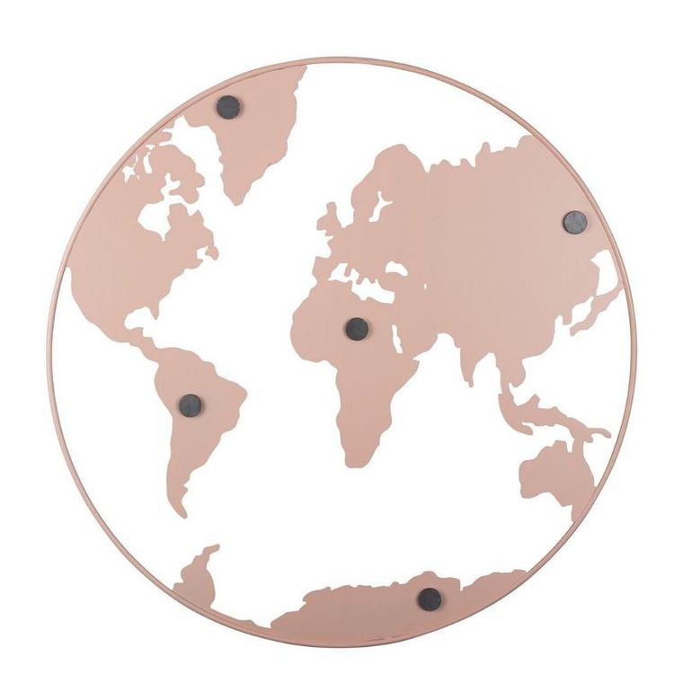 Present Time, metalowa tablica na notatki, w kształcie ziemi, world, ø 50 cm