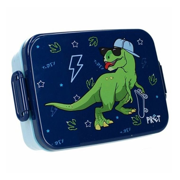 Pret, Dino, lunchbox z przegródką, navy, T-Rex