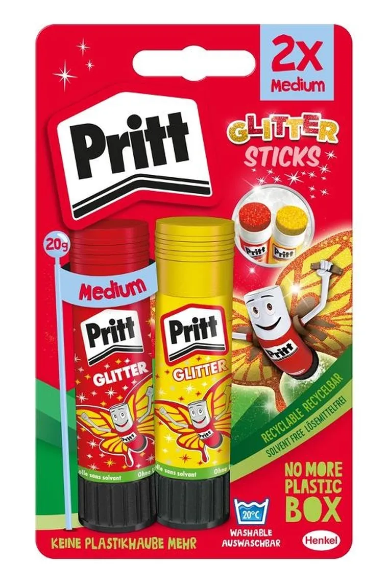Pritt, klej w sztyfcie z brokatem, 2-20g
