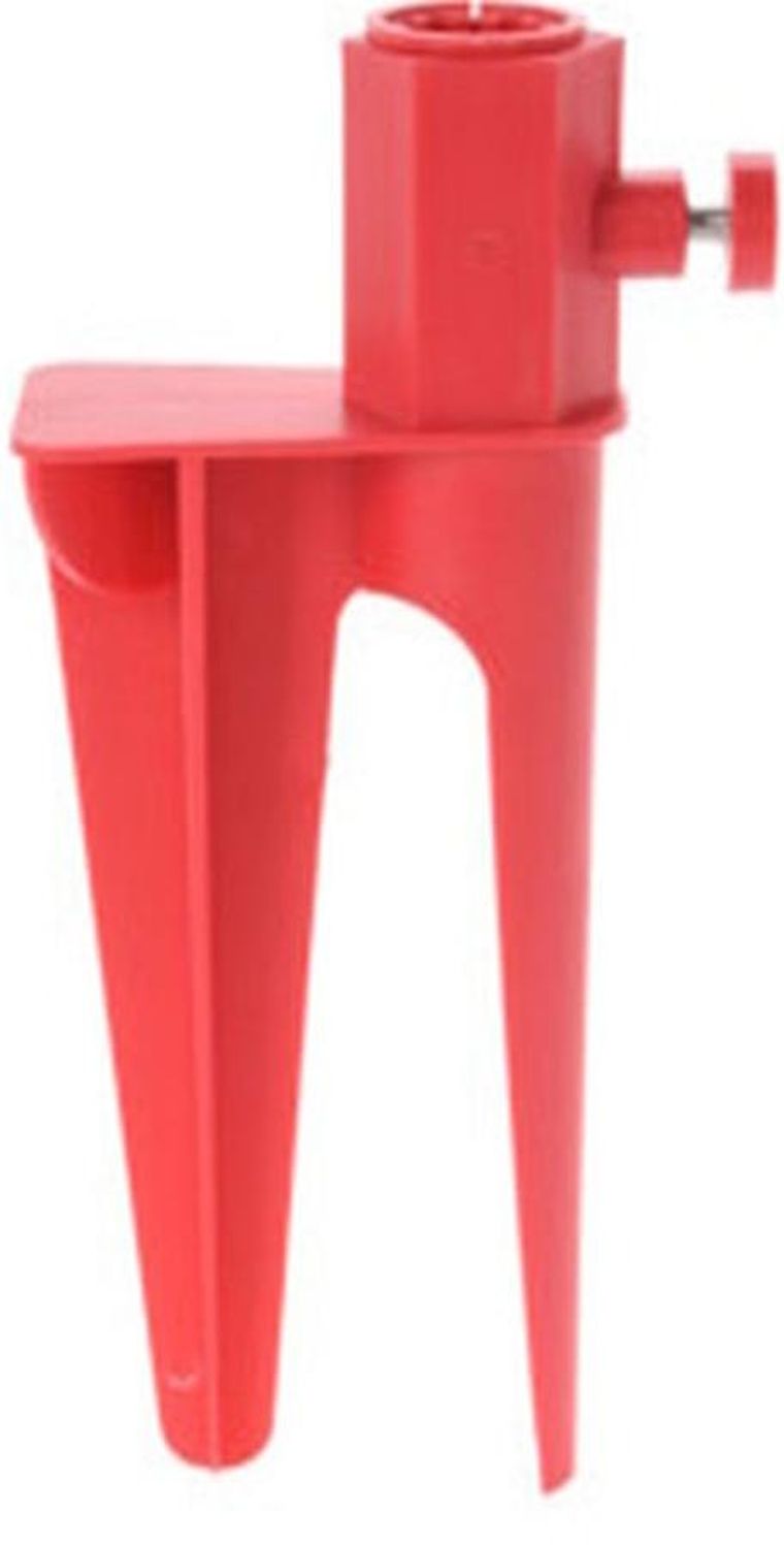 ProBeach, baza do parasola, wbijana, czerwona, 28 cm
