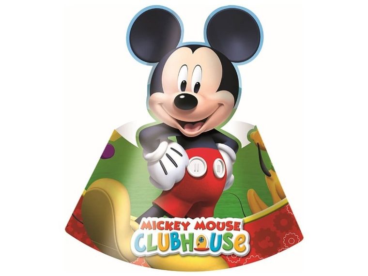 Procos, Myszka Miki, czapeczki urodzinowe, 6 szt.