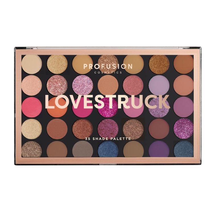 Profusion, Lovestruck Eyeshadow Palette, paleta 35 cieni do powiek