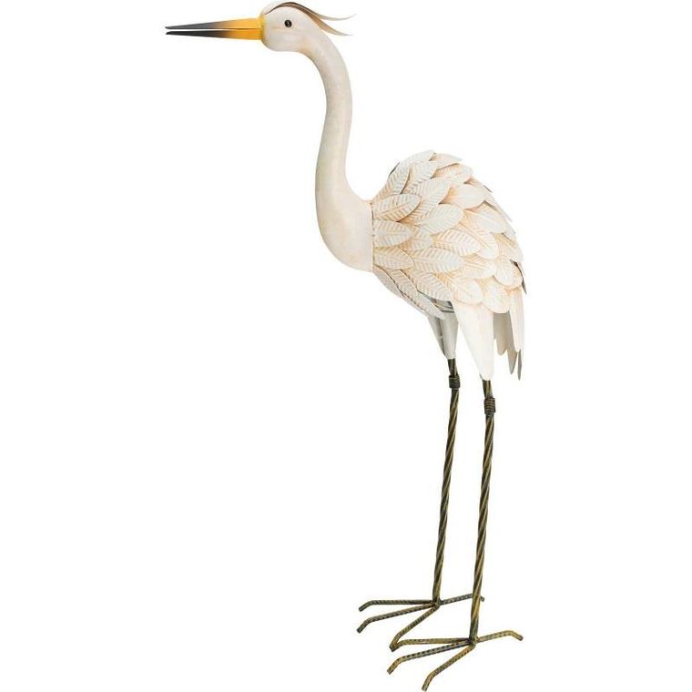 ProGarden, figurka ogrodowa żuraw z metalu, 75 cm