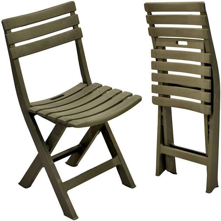 ProGarden, Komodo, krzesła cateringowe, składane, plastikowe, zielone, 4 szt.