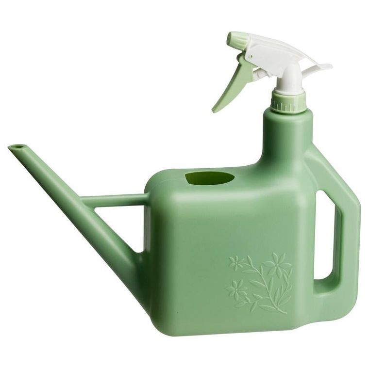 Progarden, konewka z wbudowanym spryskiwaczem, plastikowa, zielona, 9,5-27-31 cm