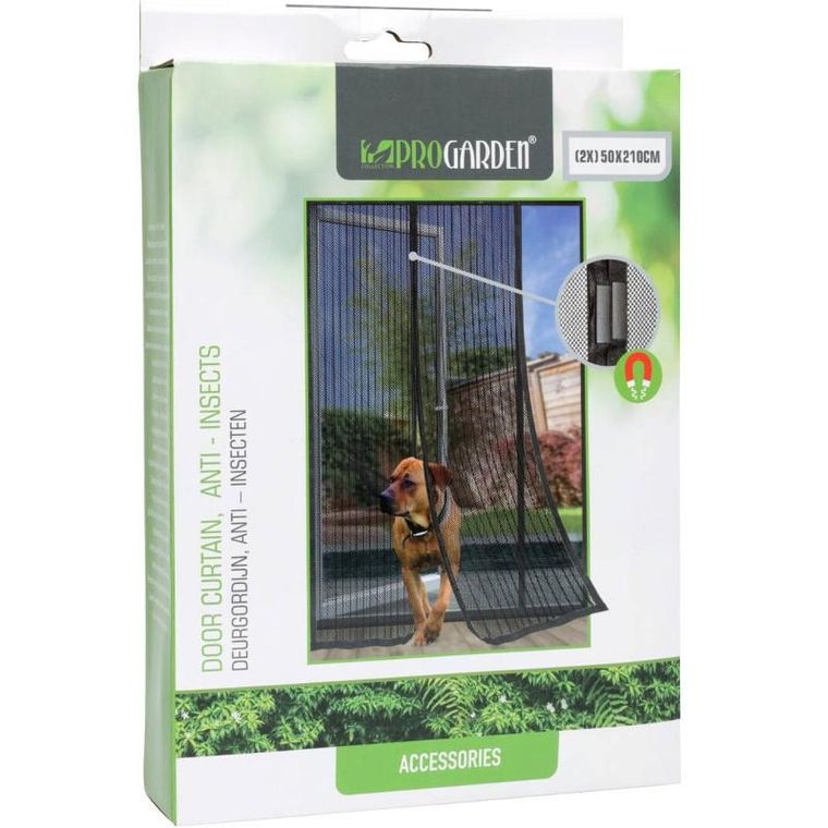 ProGarden, moskitiera na drzwi, czarna, 210-100 cm