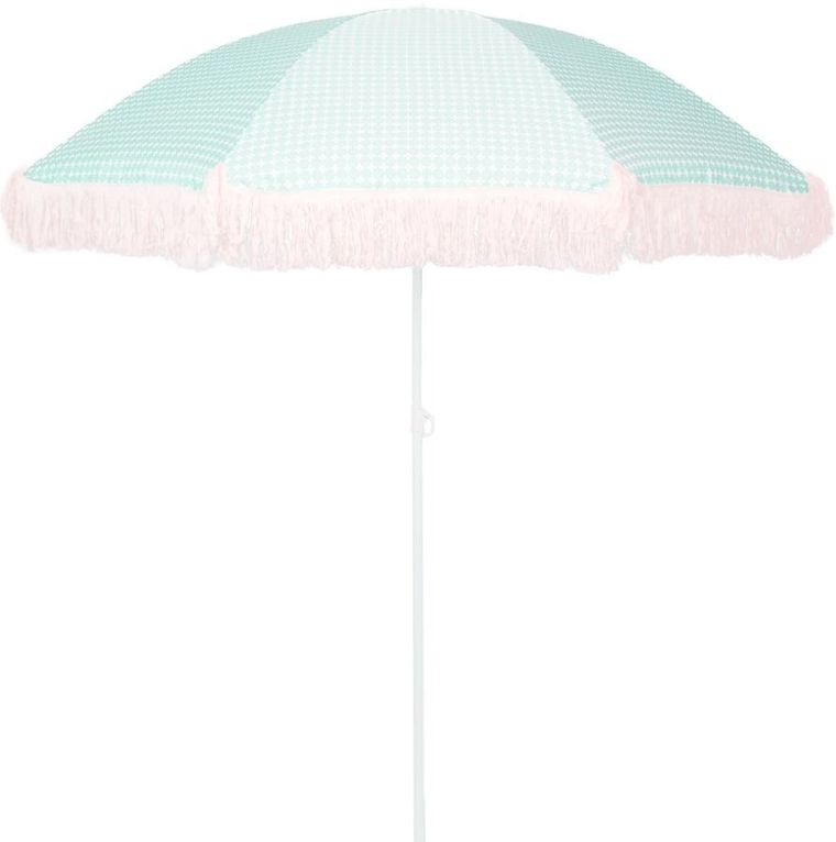 ProGarden, parasol plażowo-ogrodowy z frędzlami, zielony, 174 cm