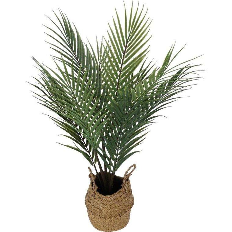 progarden, sztuczna roślina palma w koszyku, 64 cm