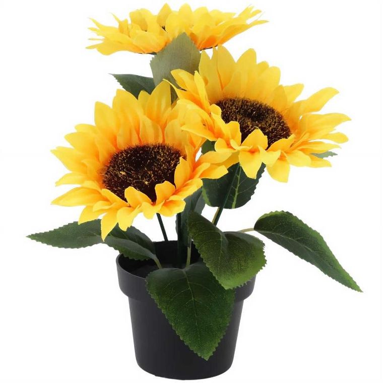 ProGarden, sztuczna roślina, słonecznik, 20 cm