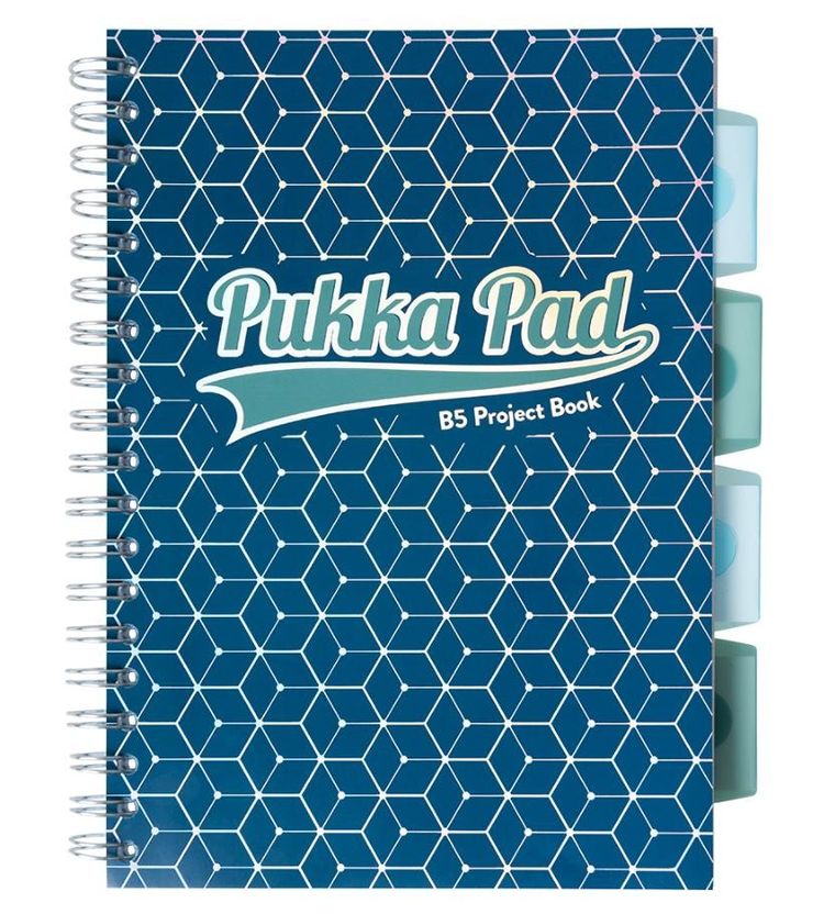 Project Book Glee B5, 200 kartek, kratka, niebieski