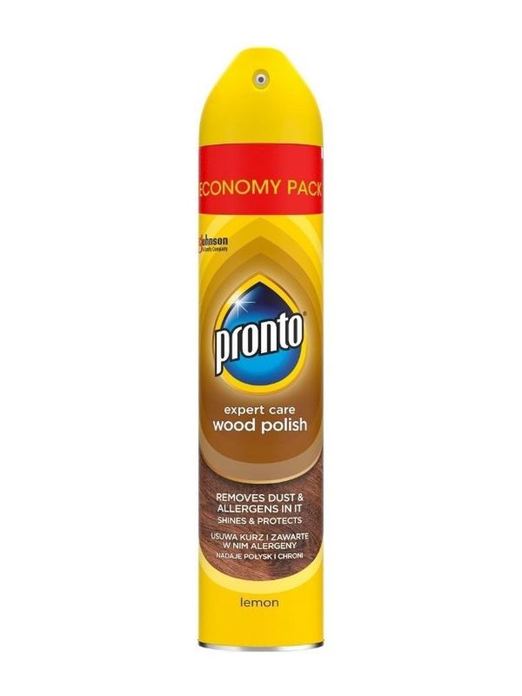 Pronto, Expert Care, aerozol do mebli drewnianych, lemon, 300 ml
