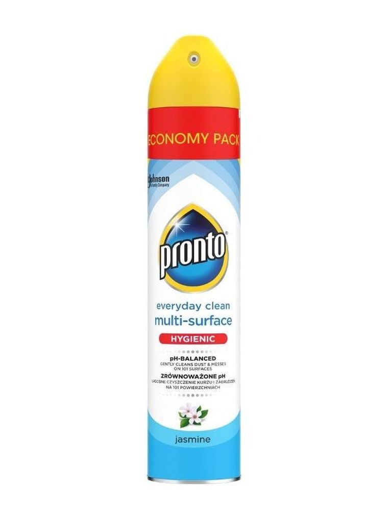 Pronto, Multi-Surface Aerozol, przeciw kurzowi do różnych powierzchni, jasmine, 300 ml