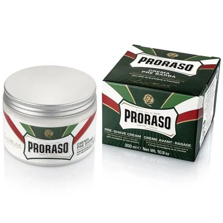 Proraso, Green, krem przed goleniem zmiękczająco-łagodzący do skóry normalnej, 300 ml