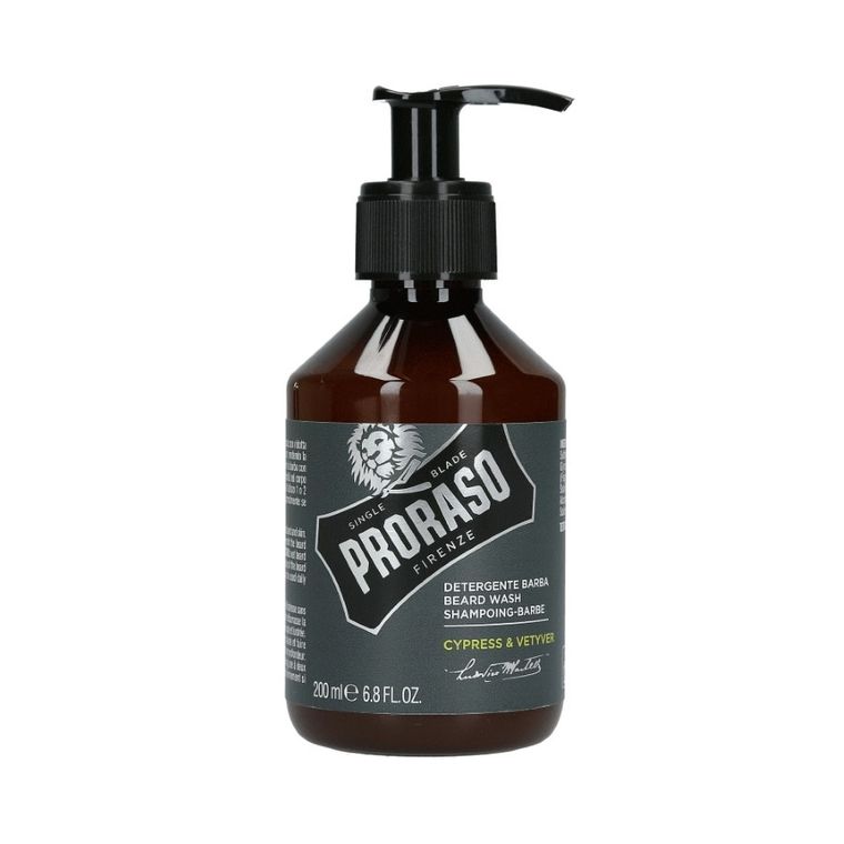 Proraso, Single Blade, Cypress&Vetyver, szampon do brody, 200 ml
