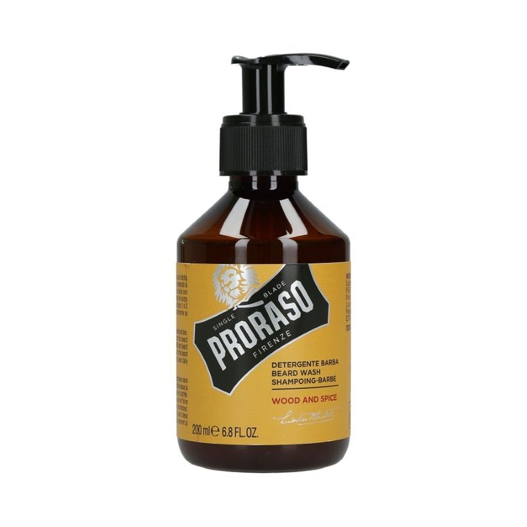 Proraso, Single Blade, Wood&Spice szampon do brody, 200 ml
