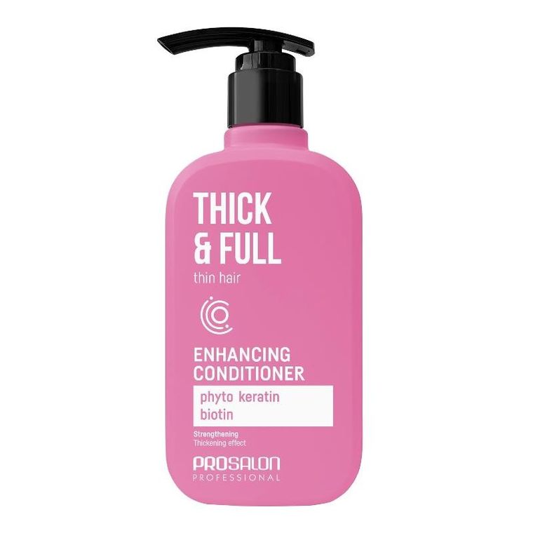Prosalon, Thick & full, odżywka wzmacniająca do włosów, 375 ml