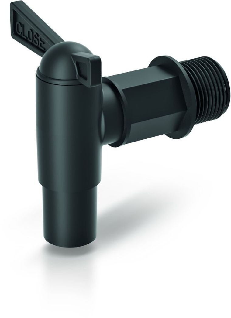 Prosperplast, kran do zbiornika na wodę, deszczówkę, czarny