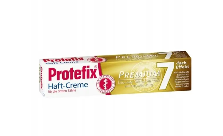 Protefix, Premium, krem mocujący, 7 krotny efekt, 47g