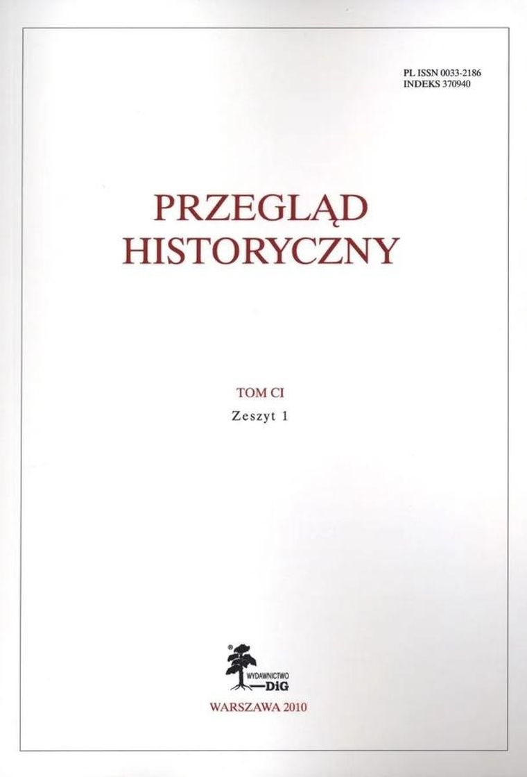 Przegląd historyczny. Tom 101. Zeszyt 1