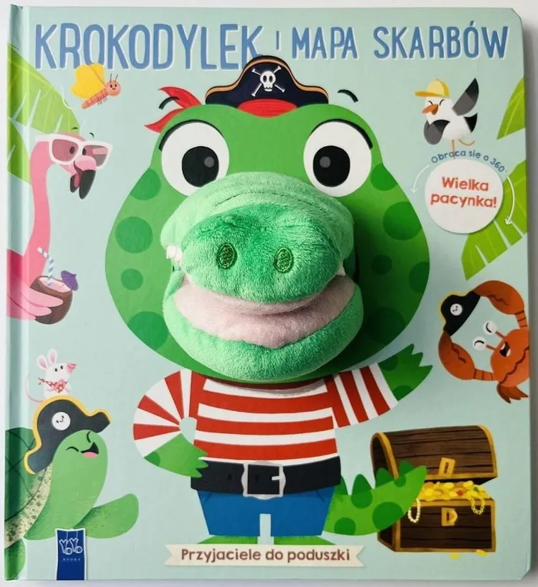 Przyjaciele do poduszki. Krokodylek i mapa skarbów