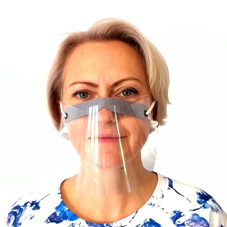 Przyłbica ochronna na usta i nos