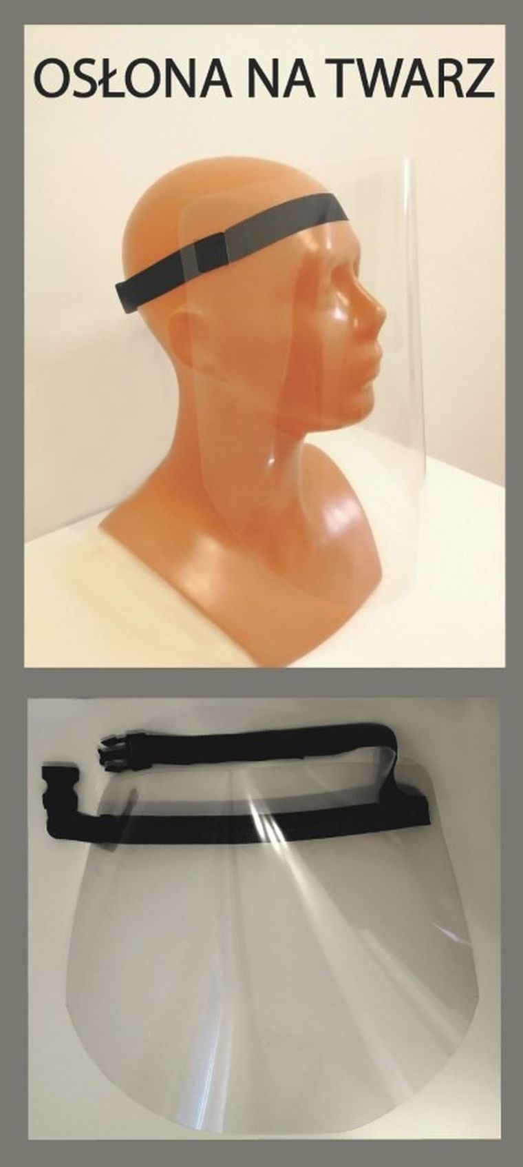 Przyłbica ochronna, osłona na twarz