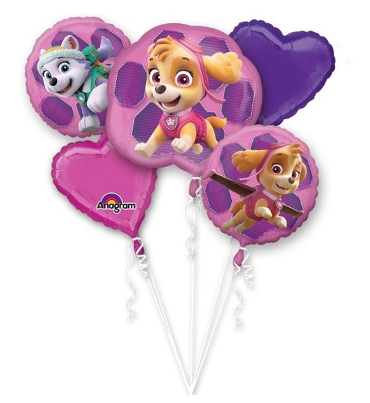 Psi Patrol, balony foliowe, 5 szt.