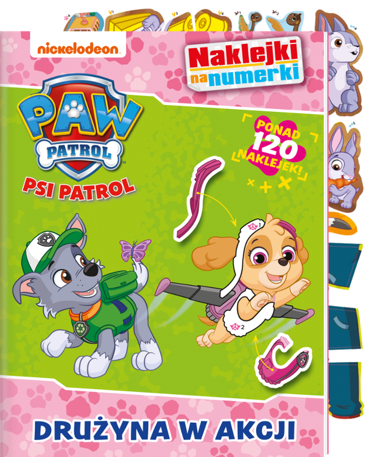 Psi Patrol. Drużyna w akcji. Naklejki na numerki