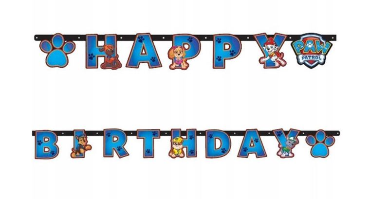 Psi Patrol, girlanda urodzinowa