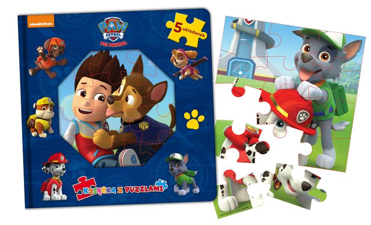 Psi Patrol. Książka z puzzlami