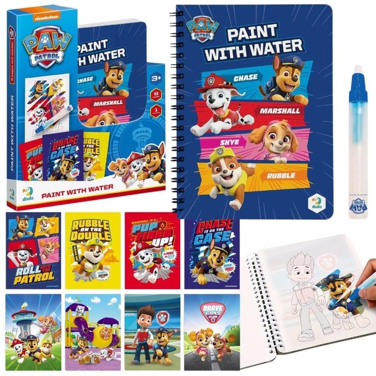 Psi Patrol. Malowanie wodą + pędzelek
