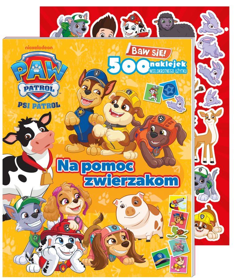 Psi Patrol. Na pomoc zwierzakom z naklejkami