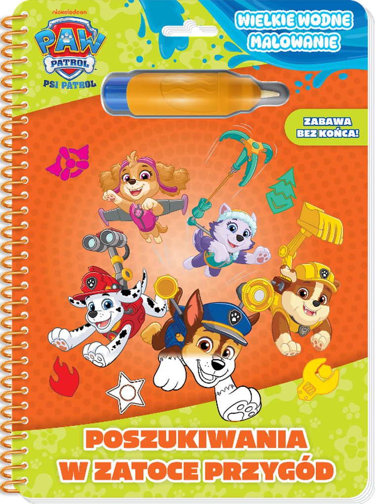 Psi Patrol. Poszukiwania w Zatoce Przygód. Wielkie wodne malowanie