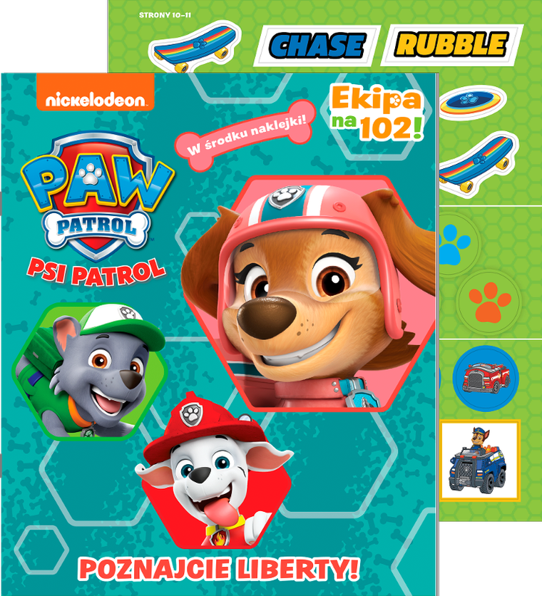 Psi Patrol. Poznajcie liberty! Activity z naklejkami